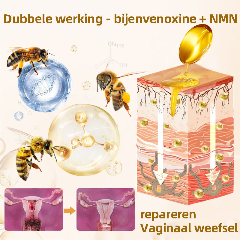 💐𝐀𝐀𝐅𝐐™Bee Venom NMN Natural Repair Vaginale Capsules [Voor alle vaginale en hormonale problemen]