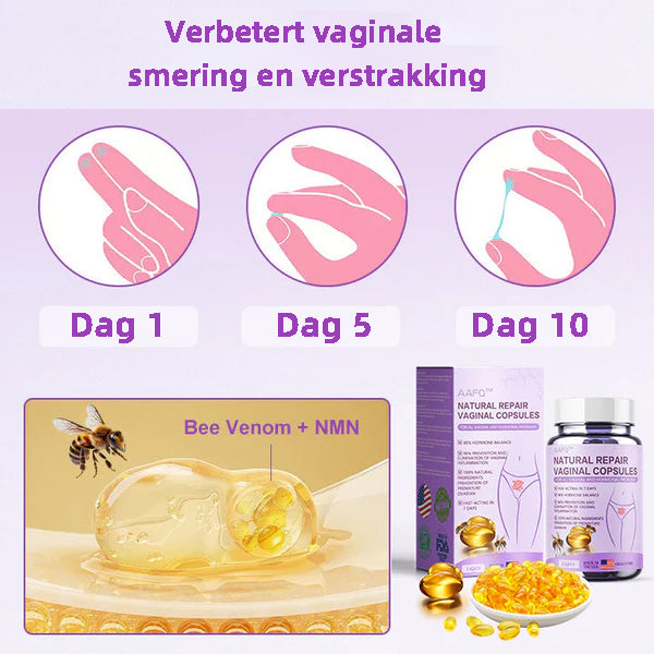 💐𝐀𝐀𝐅𝐐™Bee Venom NMN Natural Repair Vaginale Capsules [Voor alle vaginale en hormonale problemen]