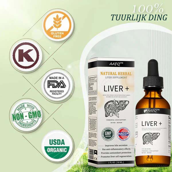 AAFQ™ Natuurlijke Kruidenlever Supplement - Krachtige Leverondersteuning - Ontgiftiging & Herstel - Kruiden Supplementen